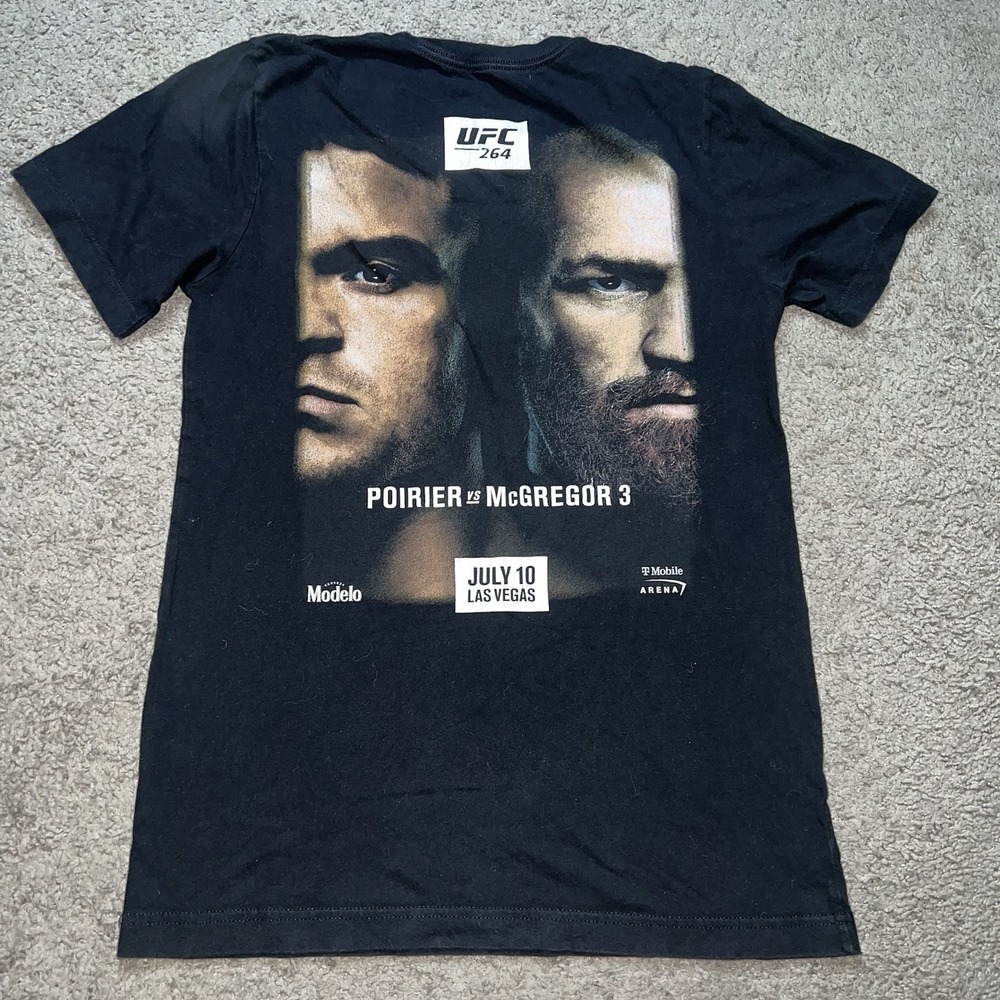 2021 UFC 264 TShirt Men's Small Conor McGregor v. Poirier 3 MMA